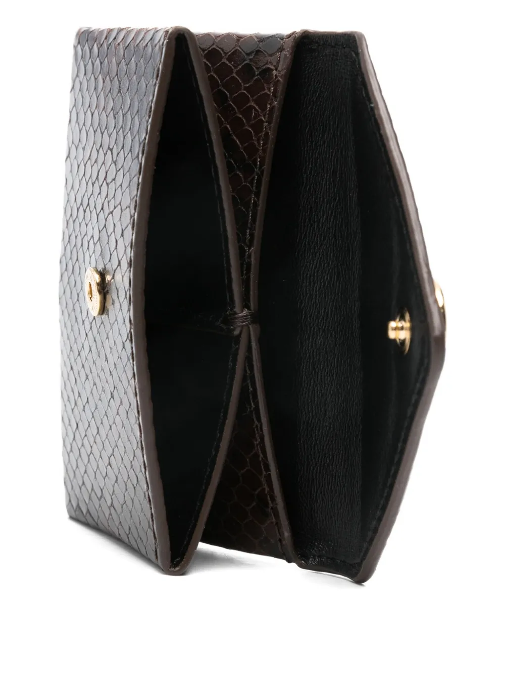 Jacquemus Snakeskin-effect Wallet In Brown
