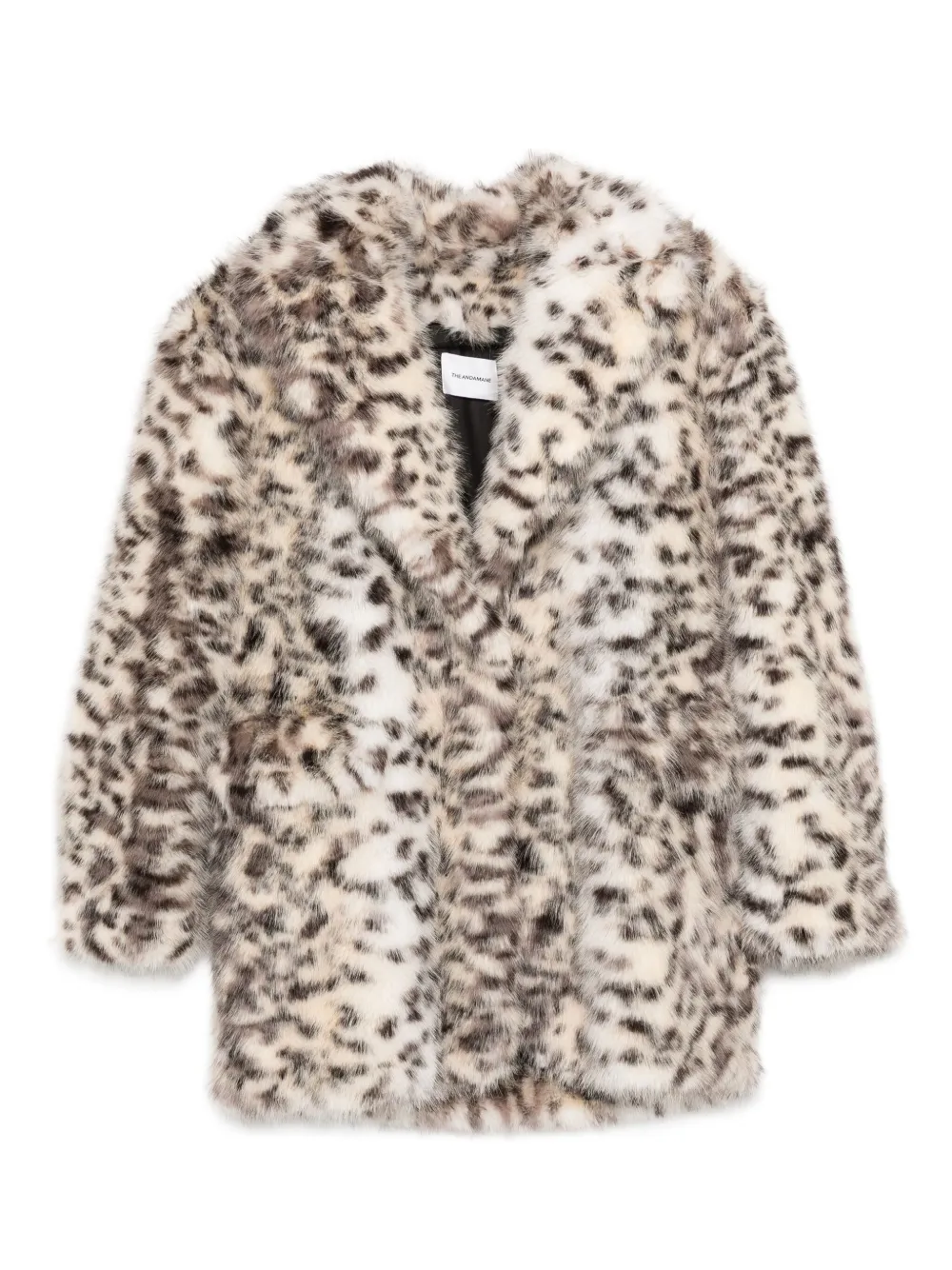THE ANDAMANE animal-print coat | White | Image 1