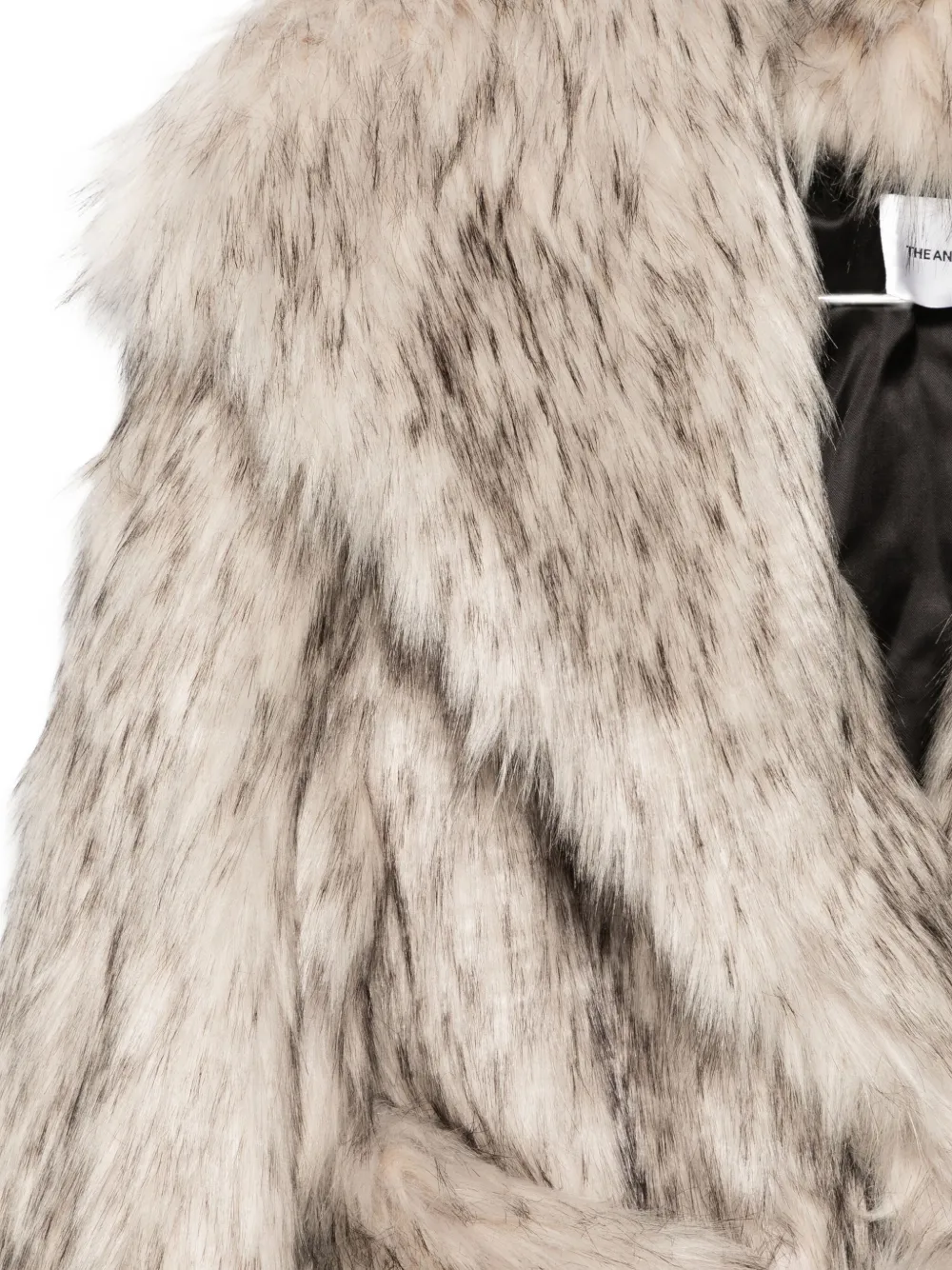The Andamane Belted Faux-fur Coat In Neutral