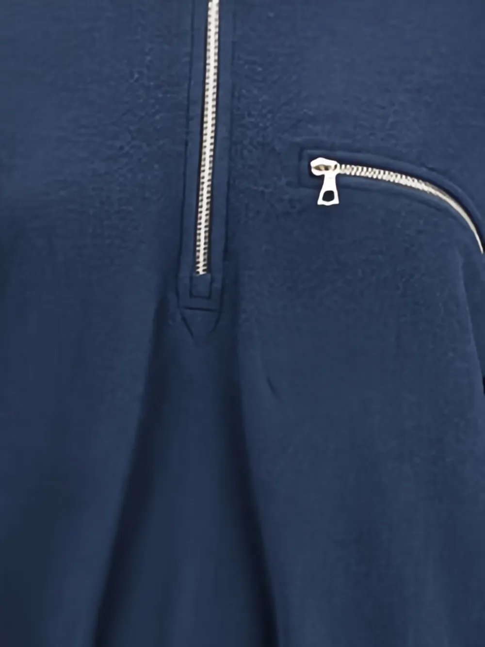 Rier Zip-up Fleece Sweatshirt In Blue