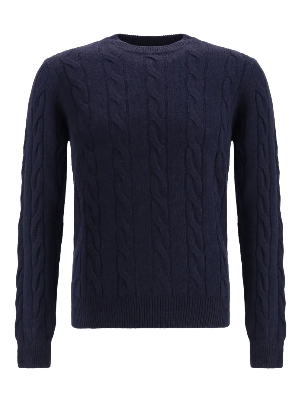 Aragona Braided-effect Crewneck Sweater In Blue
