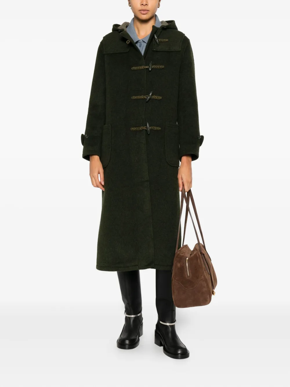 A.N.G.E.L.O. Vintage Cult 1970s jas met capuchon - Groen