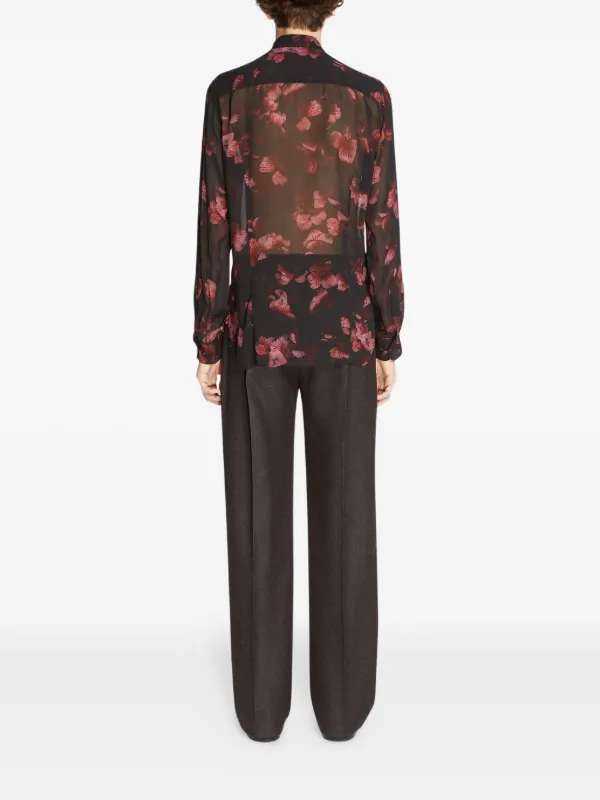 DRIES VAN NOTEN シルクシャツ | ブラック | FARFETCH JP DRIES VAN NOTEN シルクシャツ | ブラック | FARFETCH JP