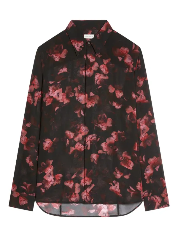DRIES VAN NOTEN シルクシャツ | ブラック | FARFETCH JP
