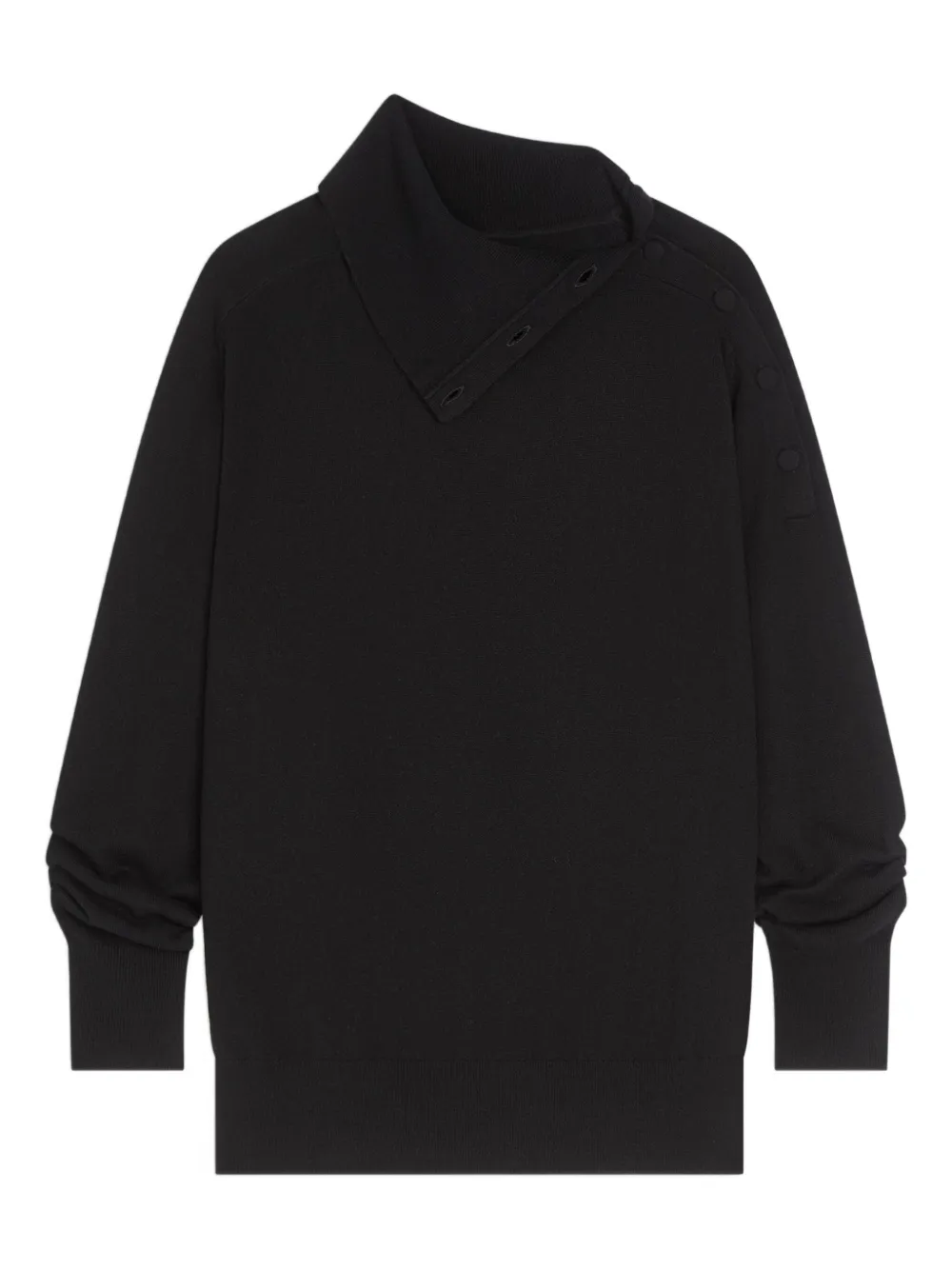 Dries Van Noten Funnel-collar Cashmere Sweater In Black