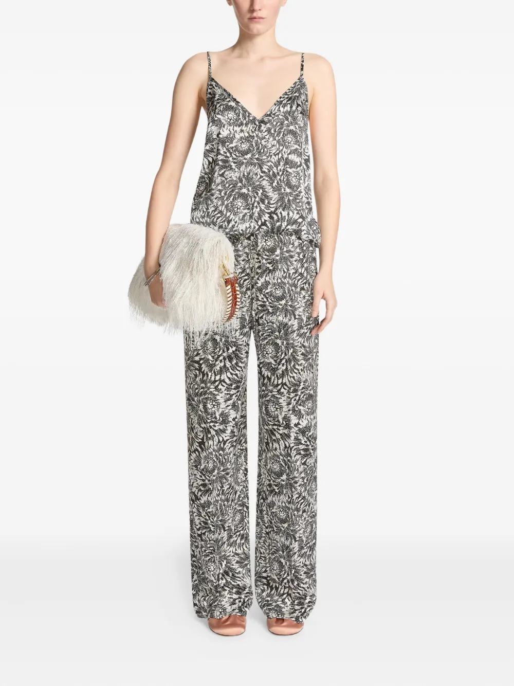 DRIES VAN NOTEN Zijden top Beige