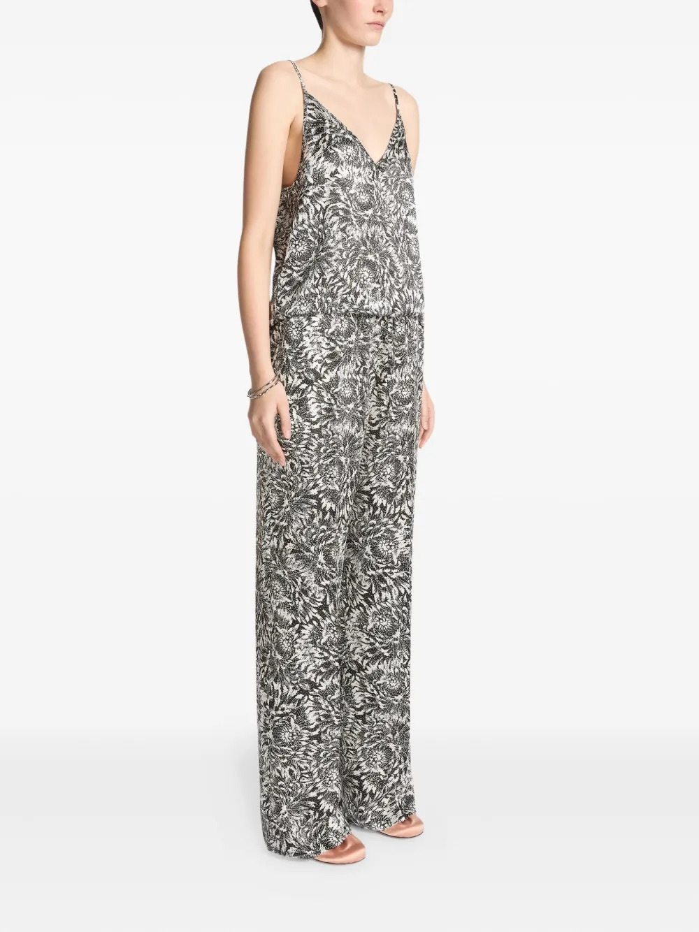 DRIES VAN NOTEN Zijden top Beige