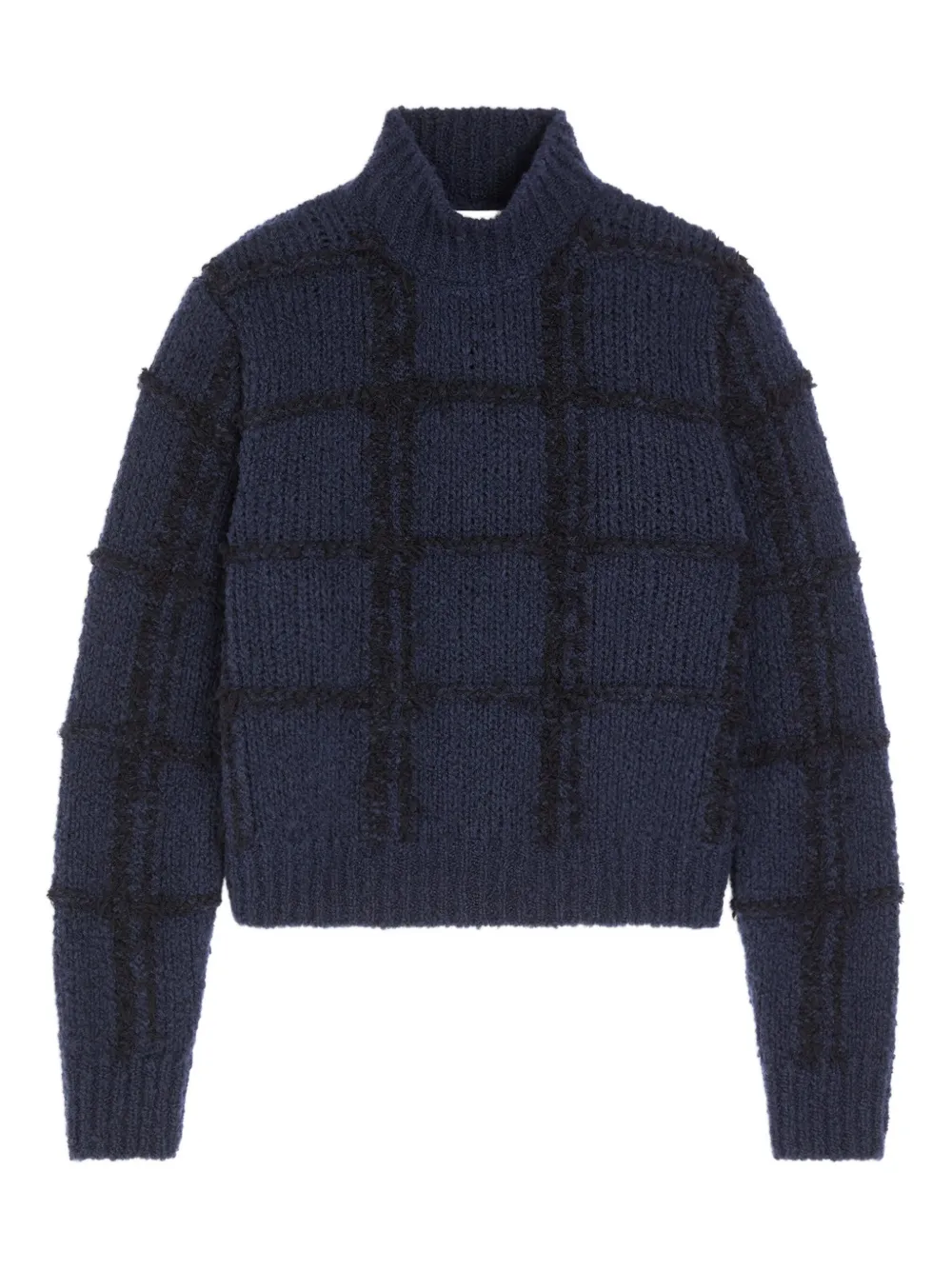 Dries Van Noten High-neck Sweater In Blue