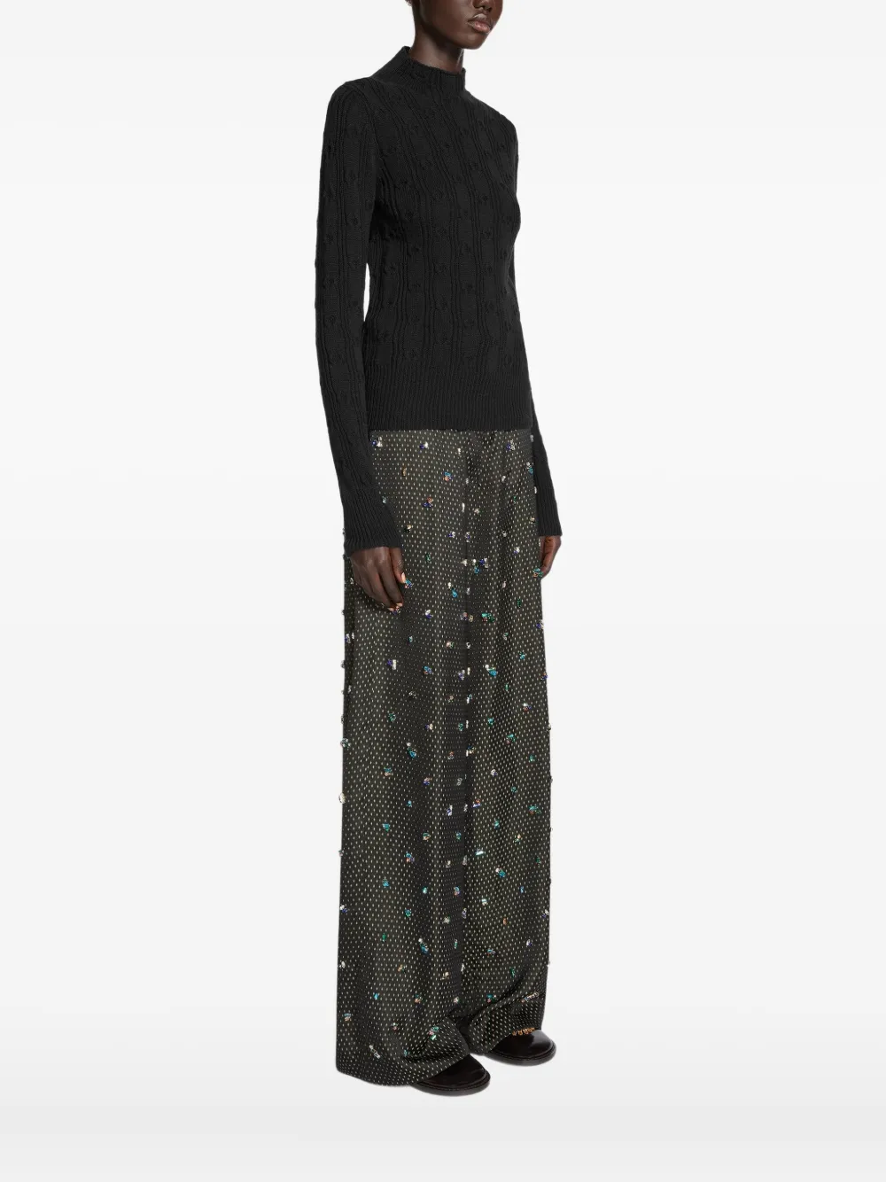 Dries Van Noten Wool Sweater In Black