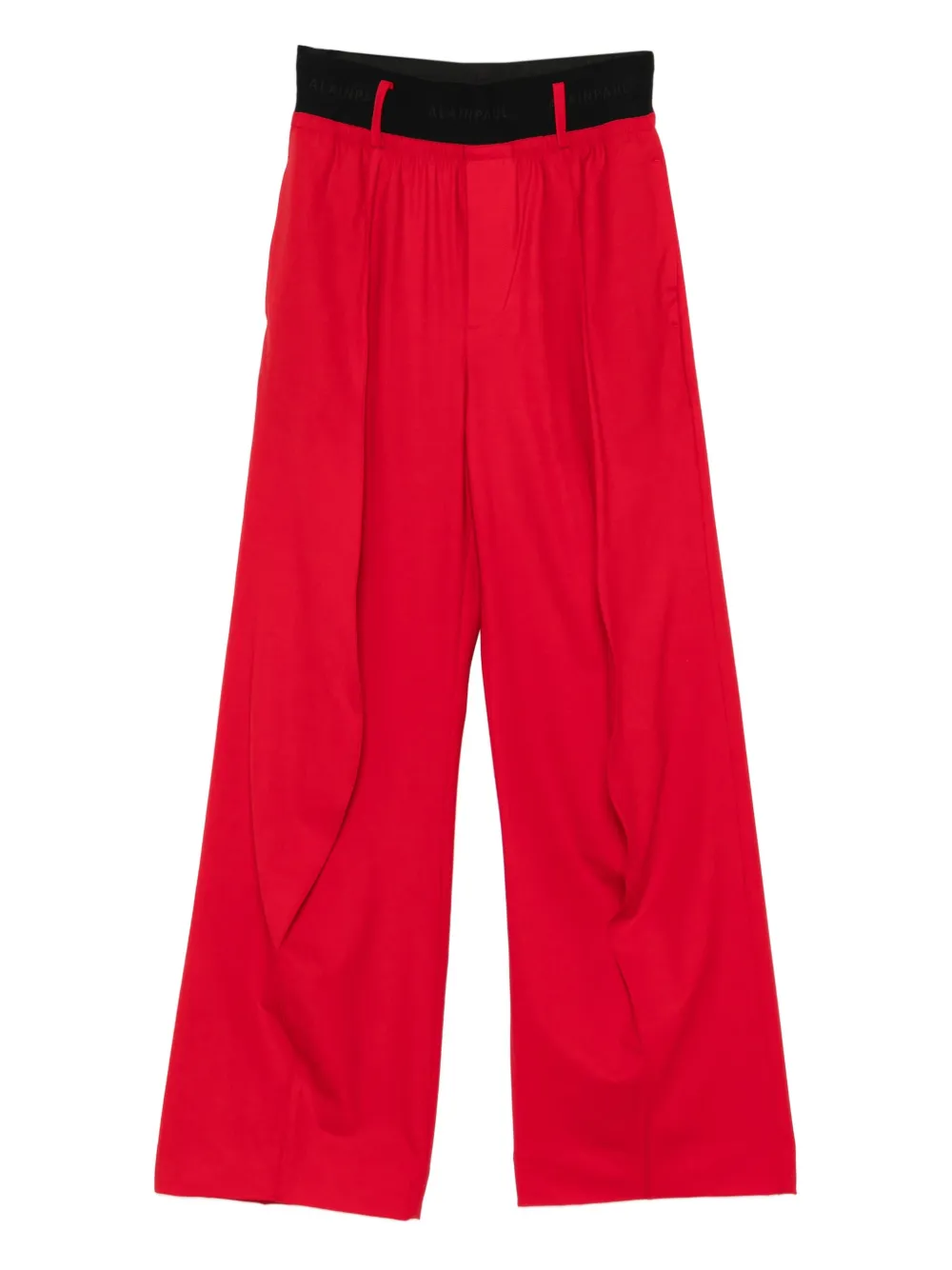 ALAINPAUL pleated-front trousers | Red | Image 1