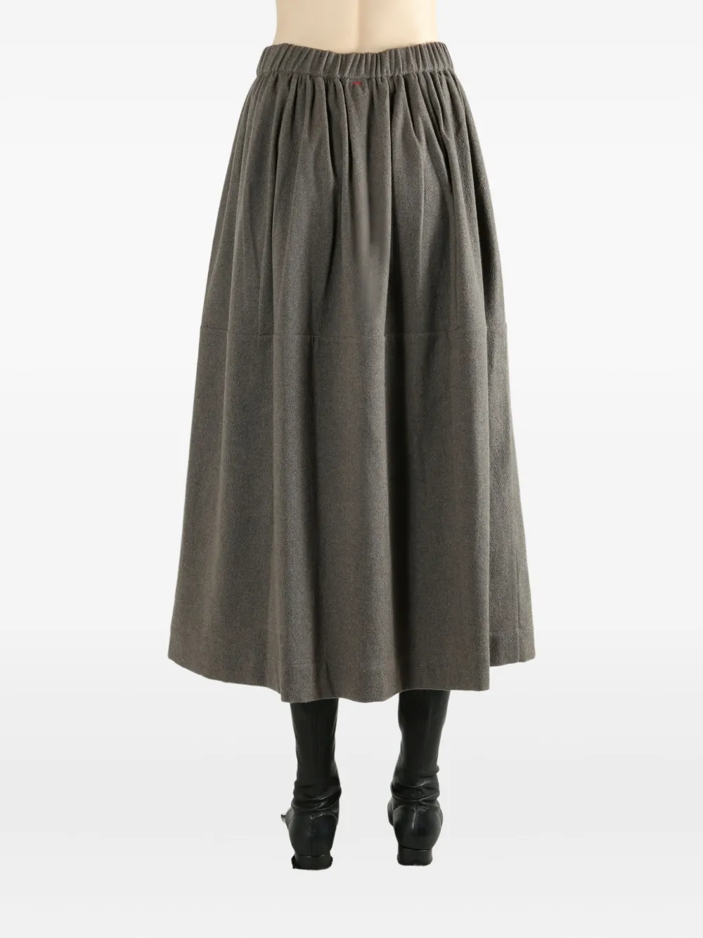Casey Casey Elasticated-waist Midi Skirt In Gray