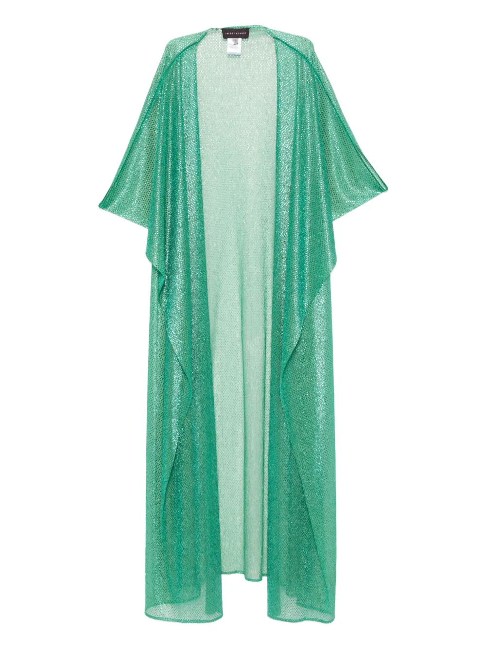 Talbot Runhof metallic-effect cardigan | Green | Image 1