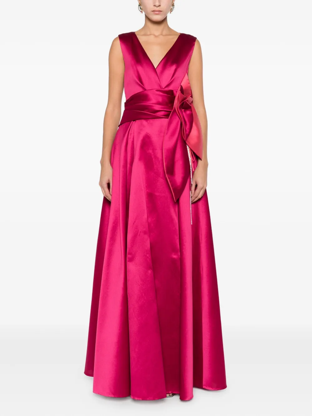 Talbot Runhof Mouwloze jurk - Roze