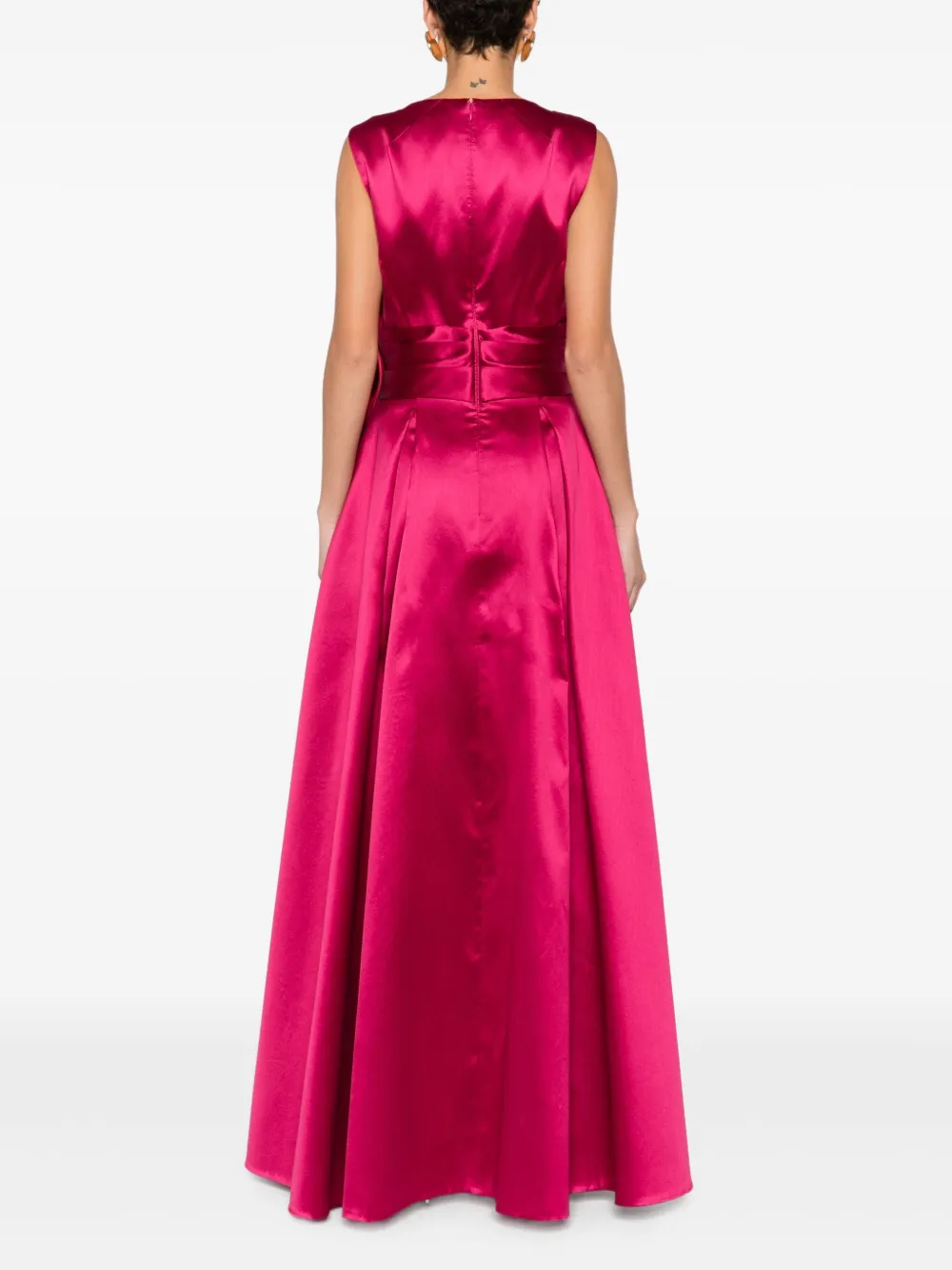 Talbot Runhof Mouwloze jurk Roze