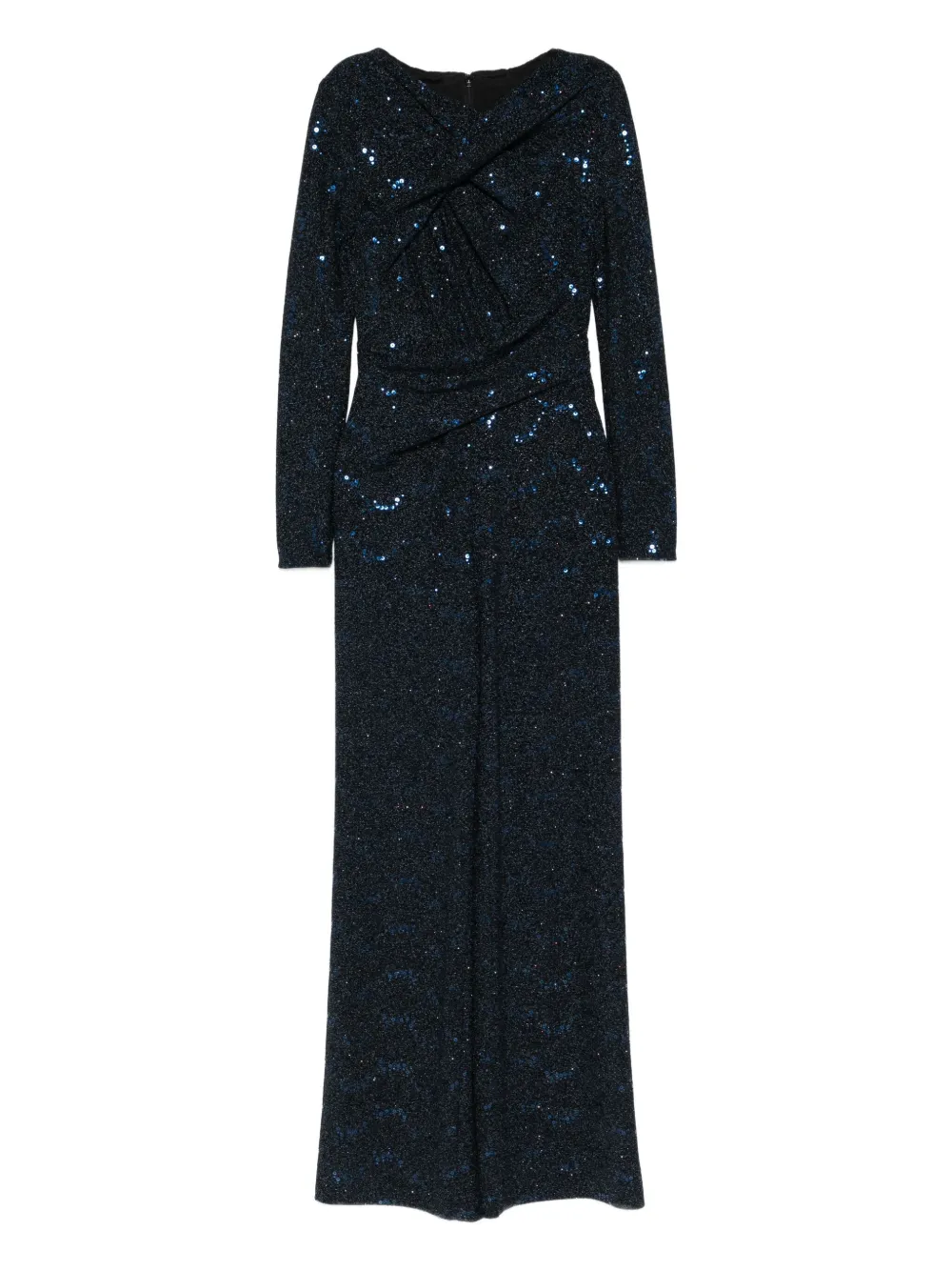 Talbot Runhof sequin-embellished twisted jumpsuit | Blue | Image 1
