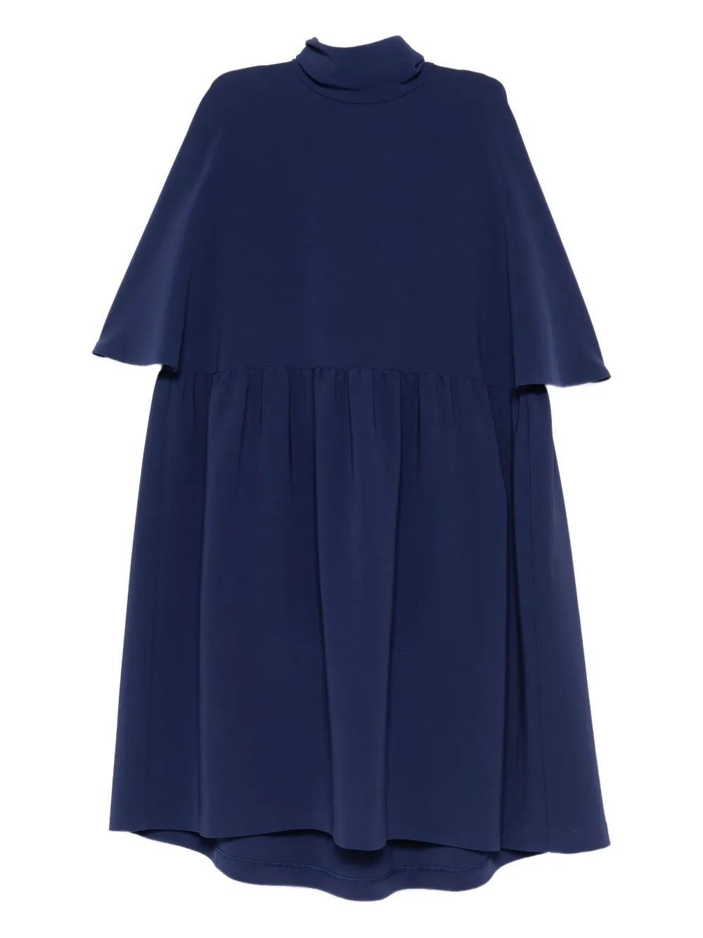Talbot Runhof robe courte froncée à col roulé | bleu | Image 1