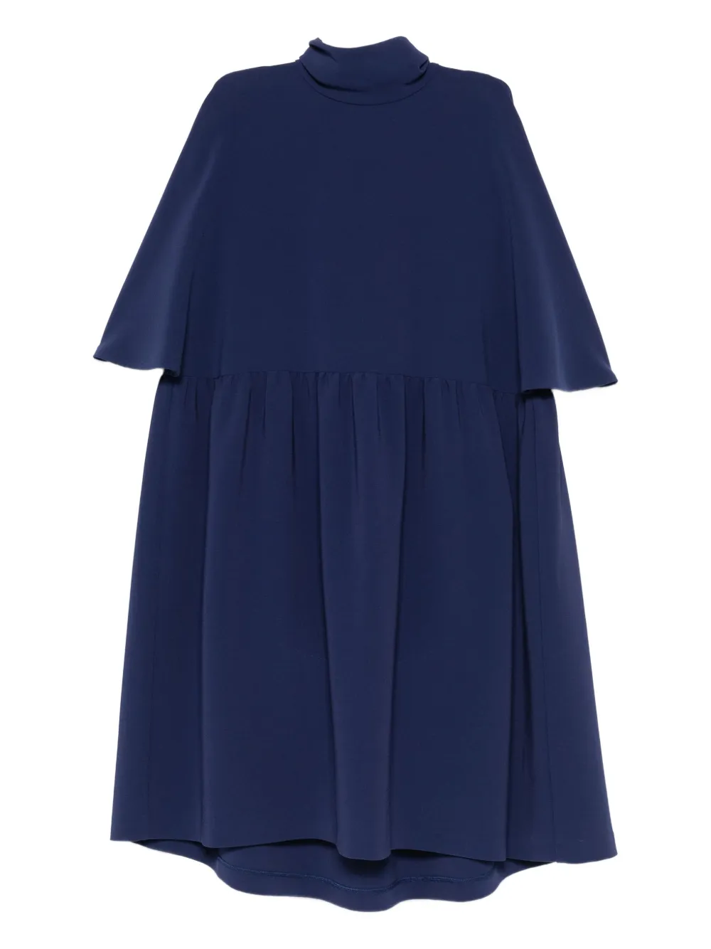 Talbot Runhof robe courte froncée à col roulé | bleu | Image 1