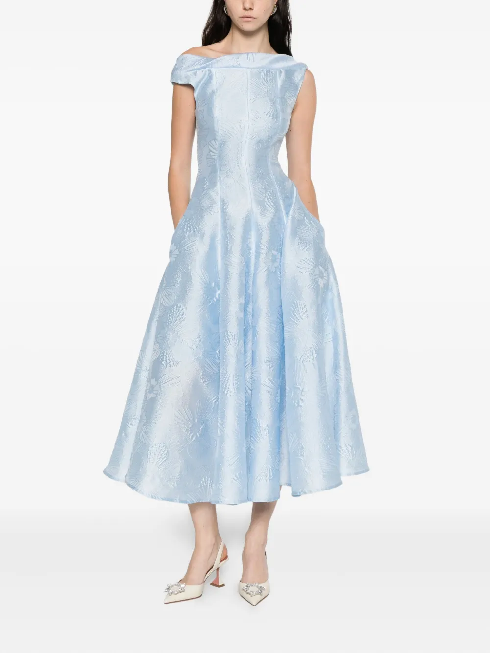 Talbot Runhof robe à fleurs brodées | Robes de jour | Image 2