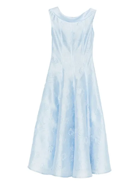 Talbot Runhof vestido con bordado floral