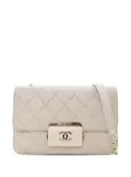 CHANEL Pre-Owned 2017-2018 Mini Sheepskin Beauty Lock Flap crossbody bag - White