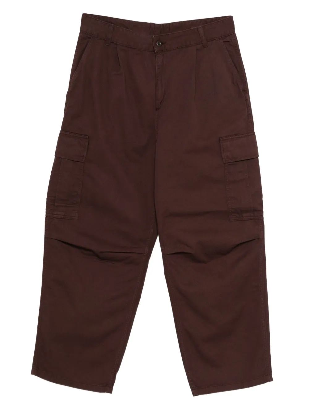 Carhartt WIP logo-patch trousers | Brown | Image 1