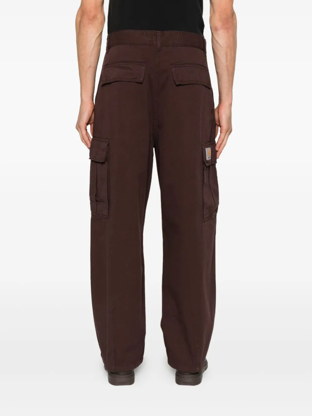 Carhartt WIP Broek met logopatch Bruin