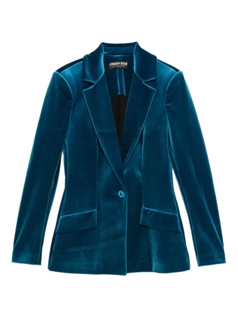 CHIARA BONI La Petite Robe blazer de terciopelo