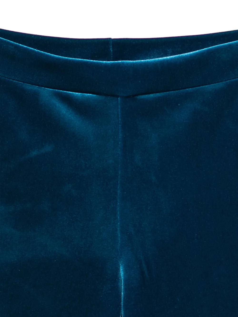 Chiara Boni La Petite Robe Wide-leg Velvet Trousers In Blue