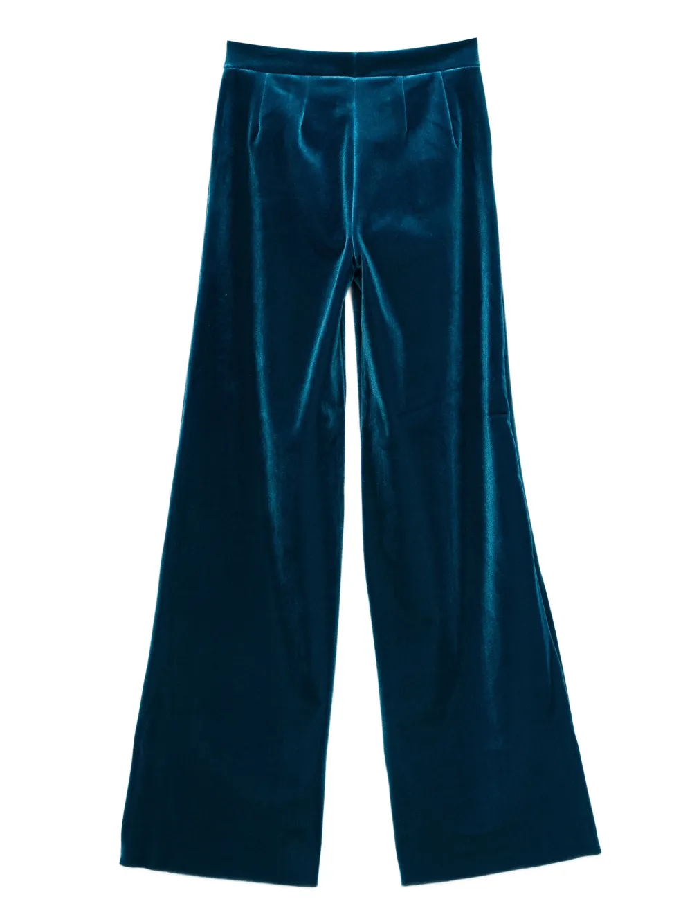CHIARA BONI La Petite Robe wide-leg velvet trousers - Blauw