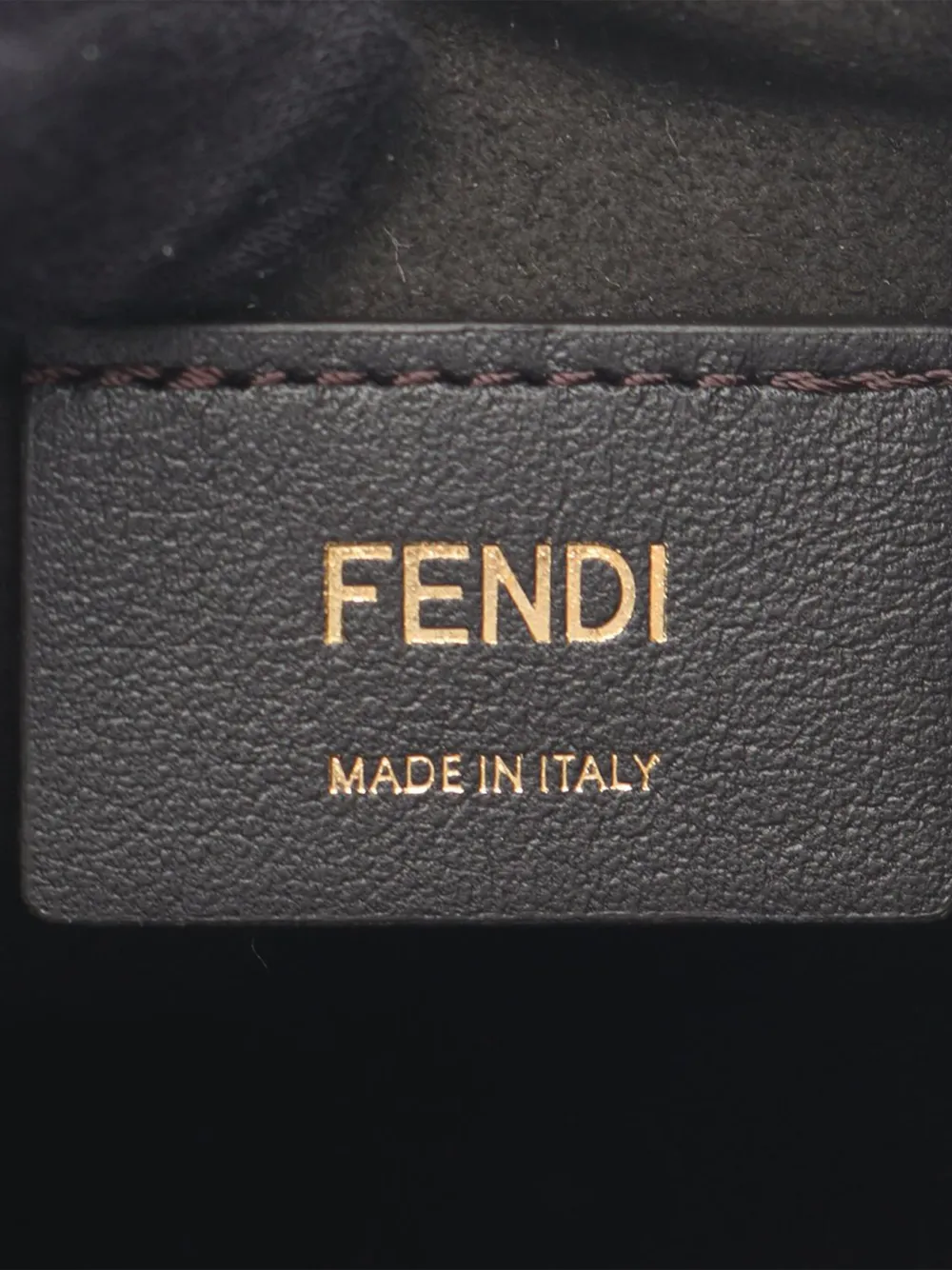 Pre-owned Fendi 2010-2025 Mini Canvas Mon Tresor Bucket Bag In Blue