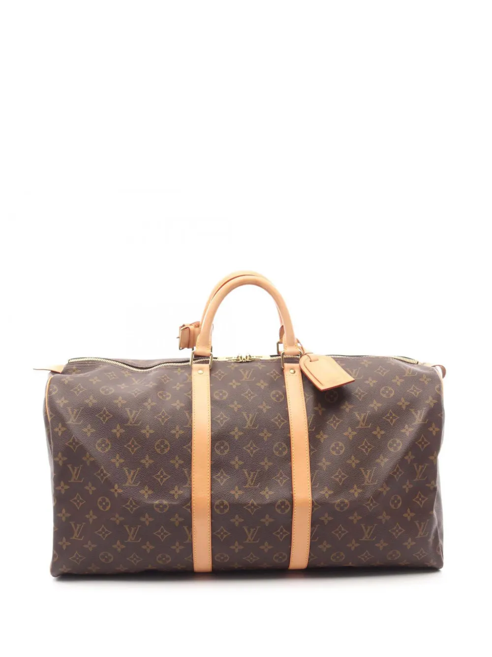 Louis Vuitton Pre-Owned 2001 Monogram Keepall 55 travel bag - ブラウン Louis Vuitton Pre-Owned 2001 Monogram Keepall 55 travel bag - ブラウン