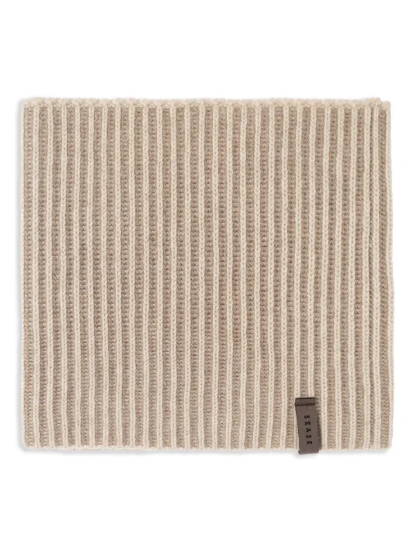 Sease Ribbed Scarf in Neutrals