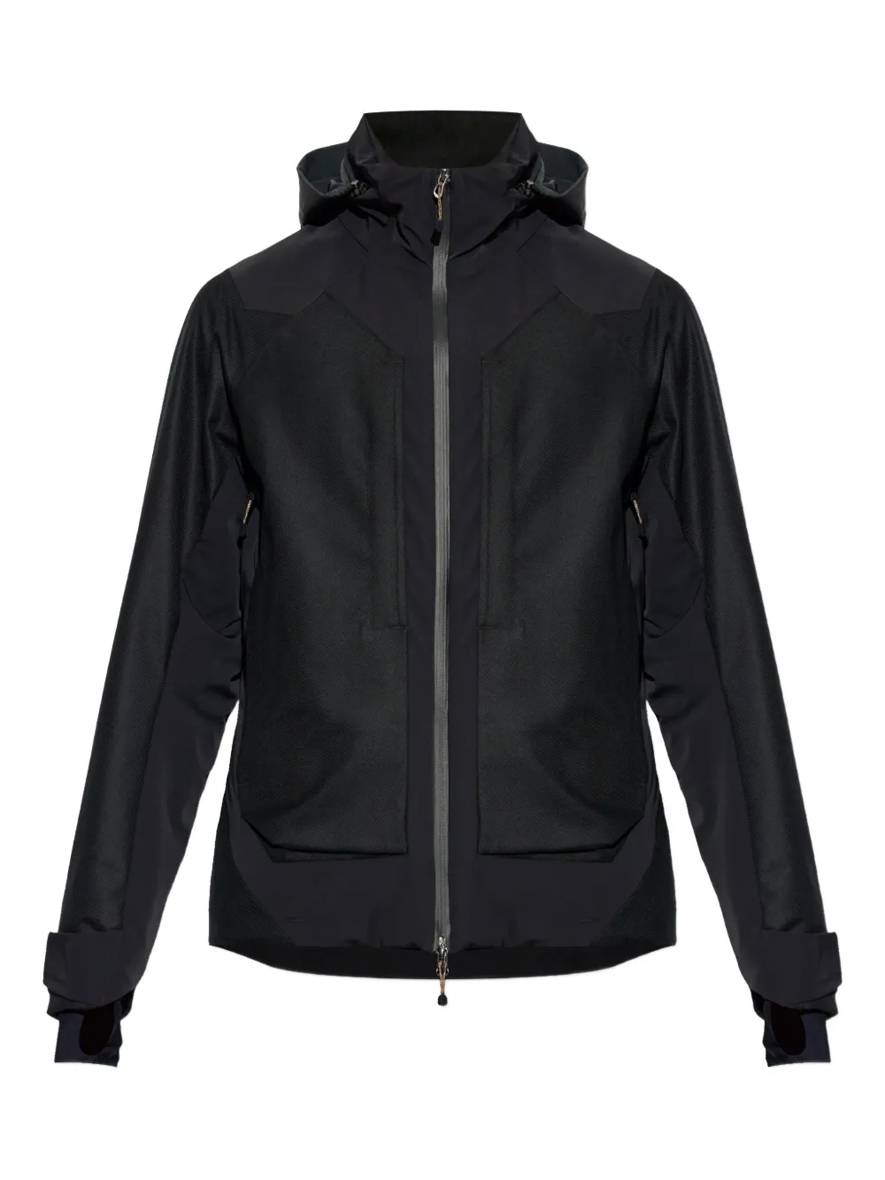 Sease Hooded Zip Jacket In Black