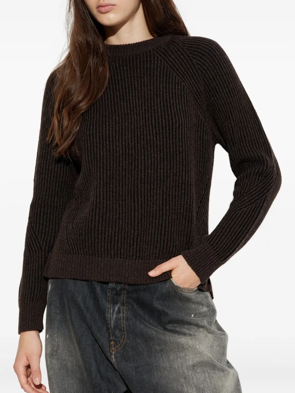Sease Cashmere Sweater in Brown, view 3