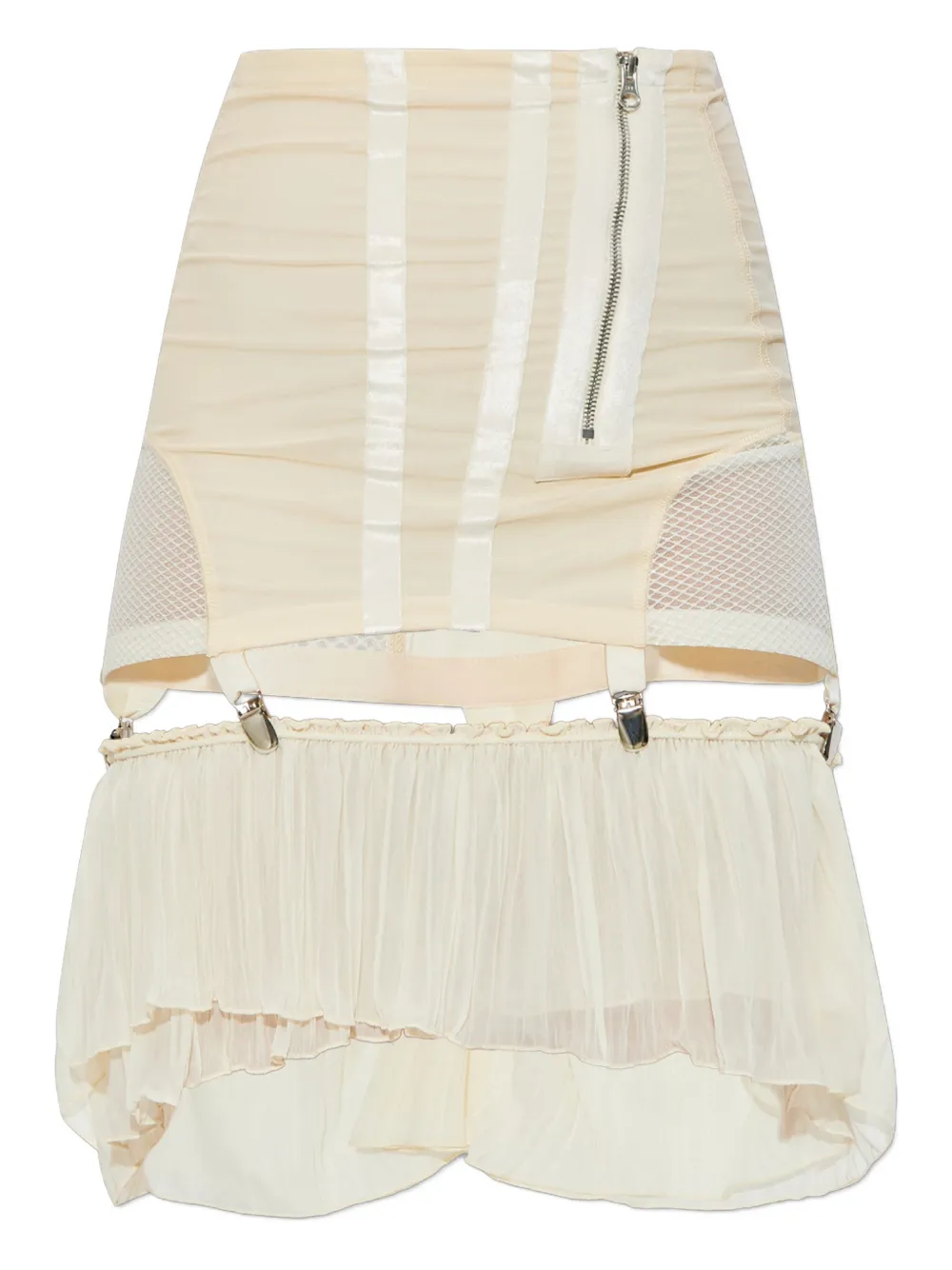 KNWLS Uma panelled mini skirt | Neutrals | Image 1
