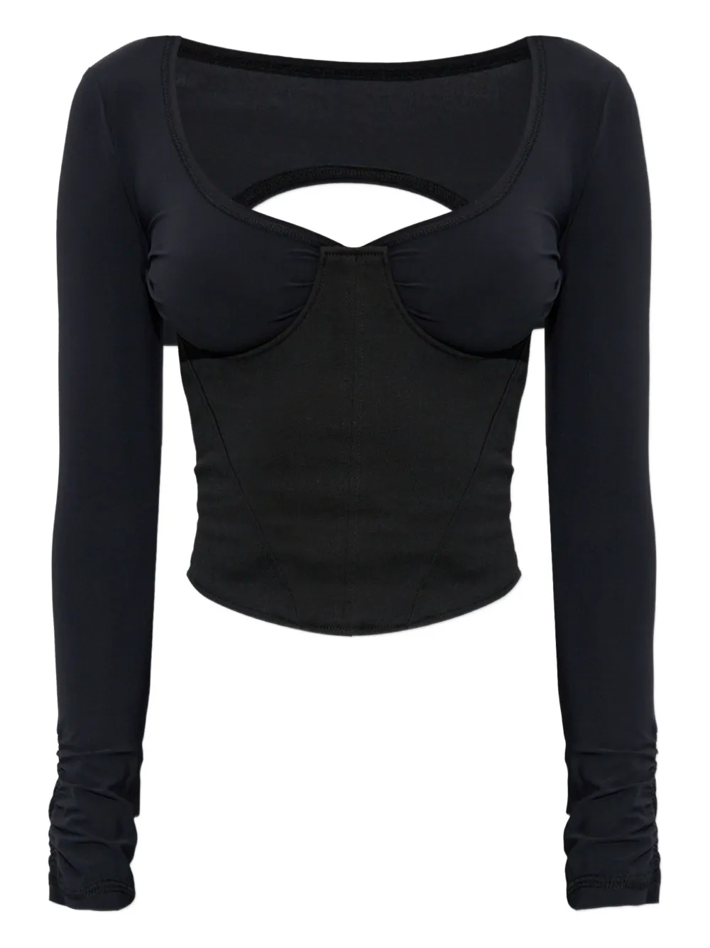 KNWLS Scythe cut-out top | Black | Image 1