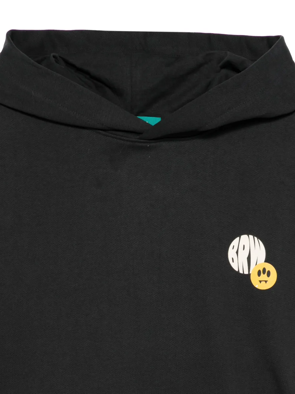 BARROW graphic hooded sweatshirt Zwart