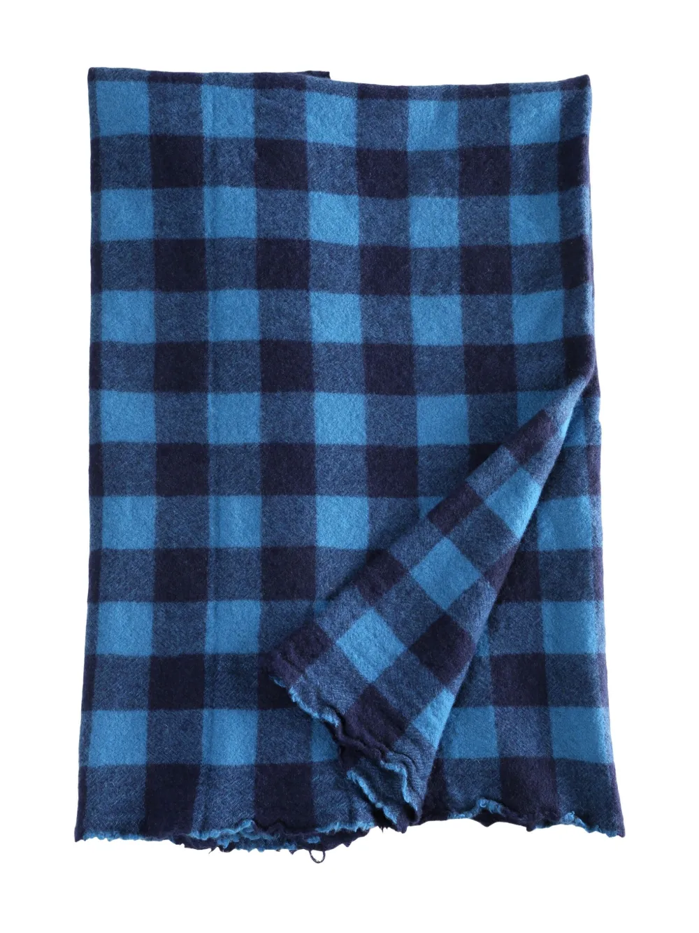 Daniela Gregis check-pattern scarf | Blue | Image 1