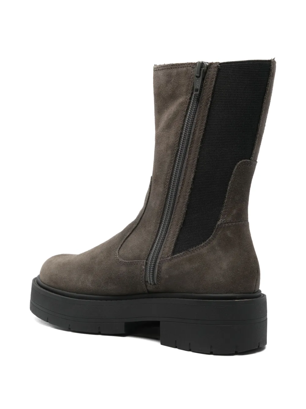  Geox Platform Elasticated-panel Boots - Brown 