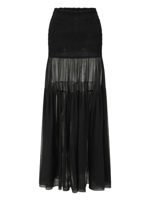 OUDE WAAG 弹性缩褶效果褶饰半身裙