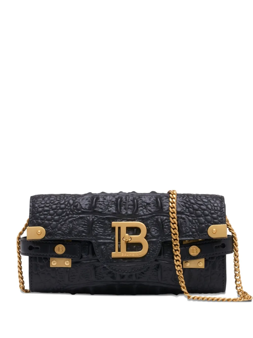 Balmain B-Buzz Pouch 23 clutch bag - Nero