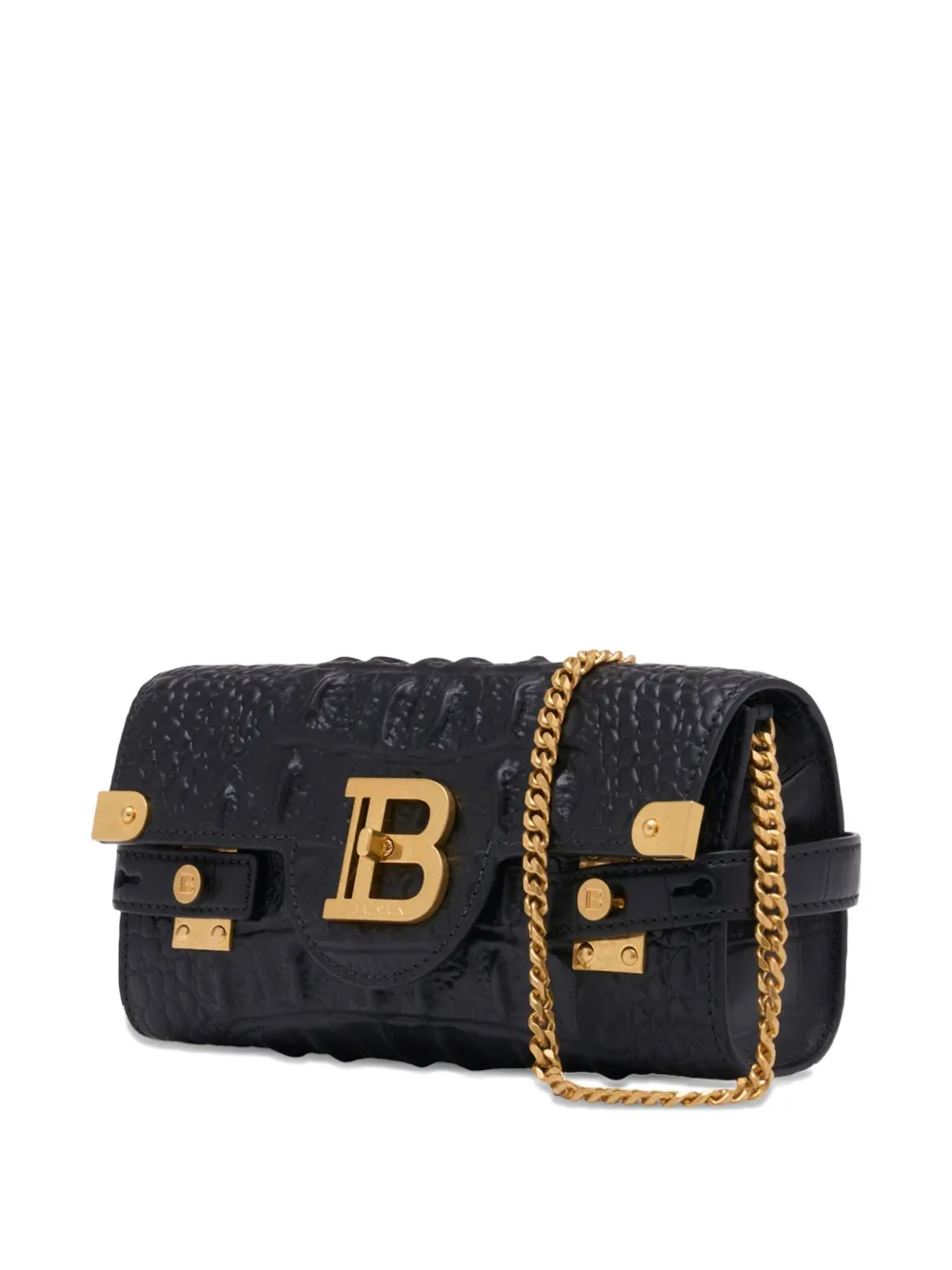 Balmain B-Buzz Pouch 23 clutch bag - Zwart