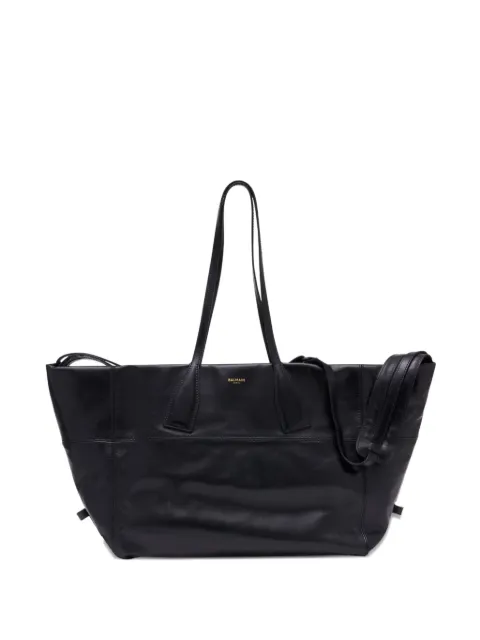 Balmain tote Track de piel