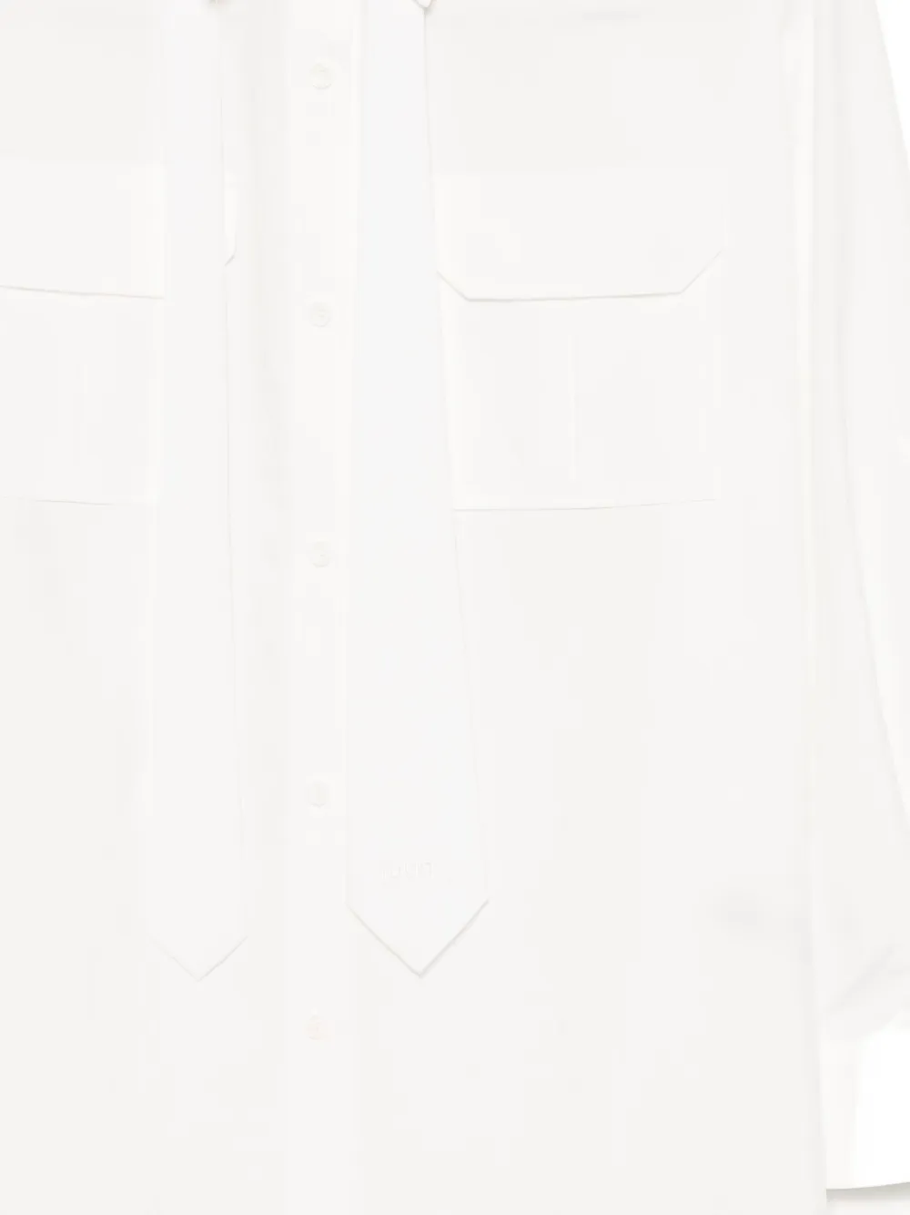 Juunj Detachable-scarf Blouse In White