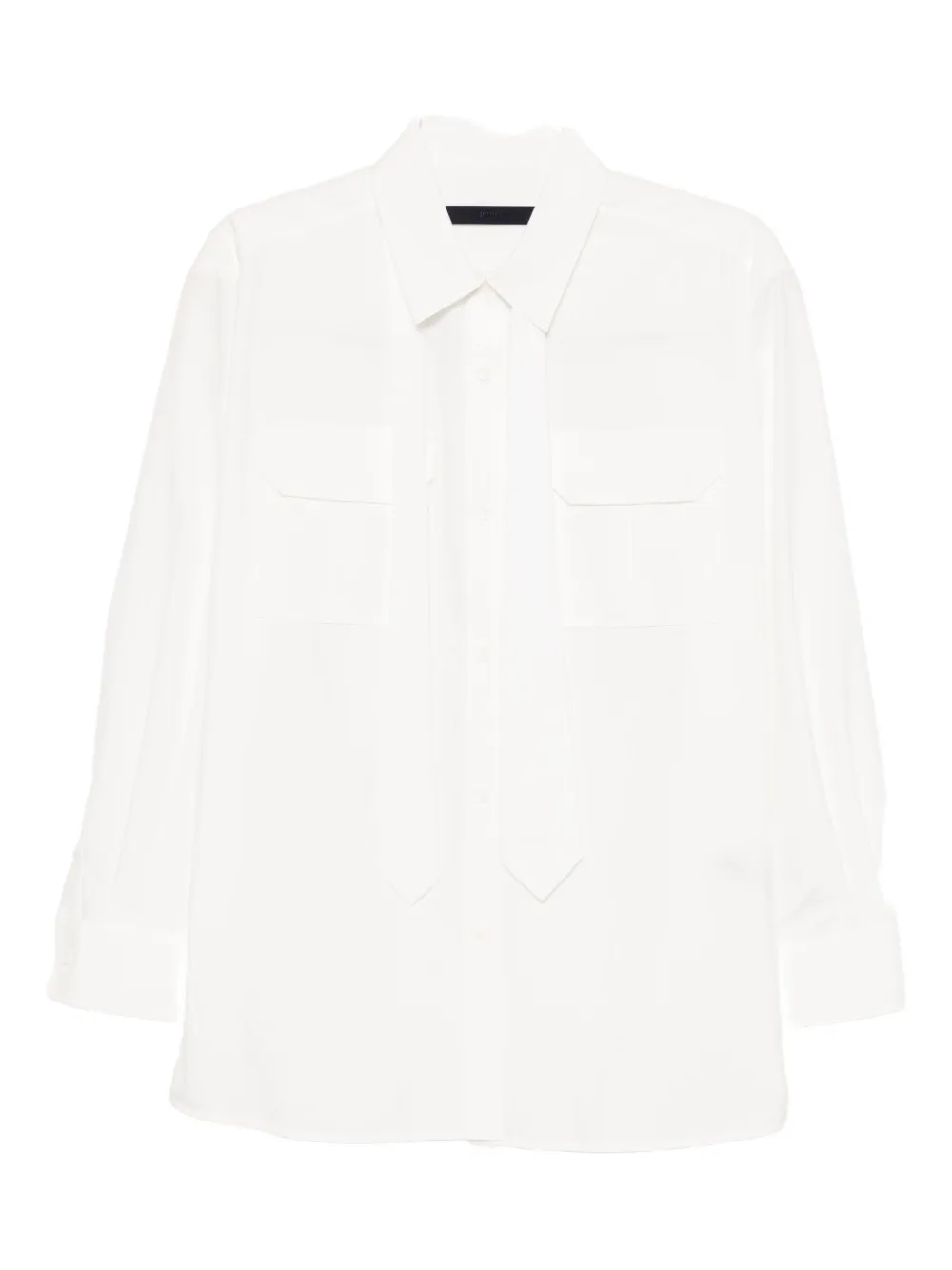 Juunj Detachable-scarf Blouse In White