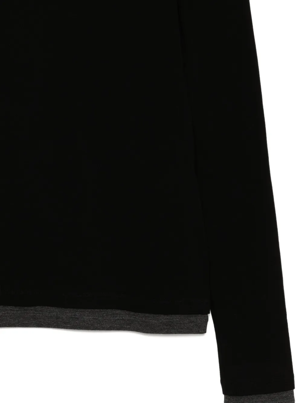 Juun.J Gelaagd T-shirt Zwart