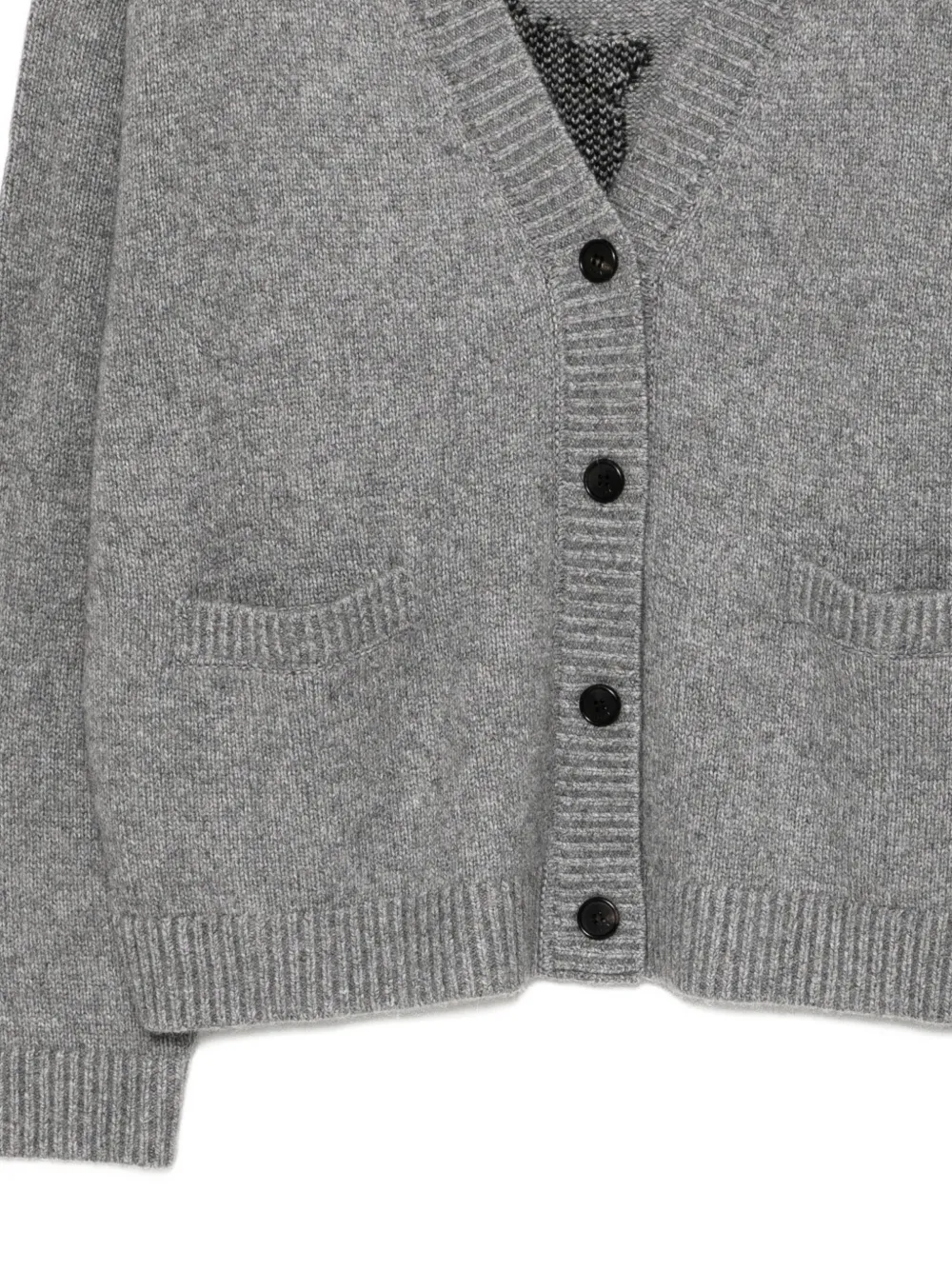 Juun.J Vest met cat-intarsia Grijs