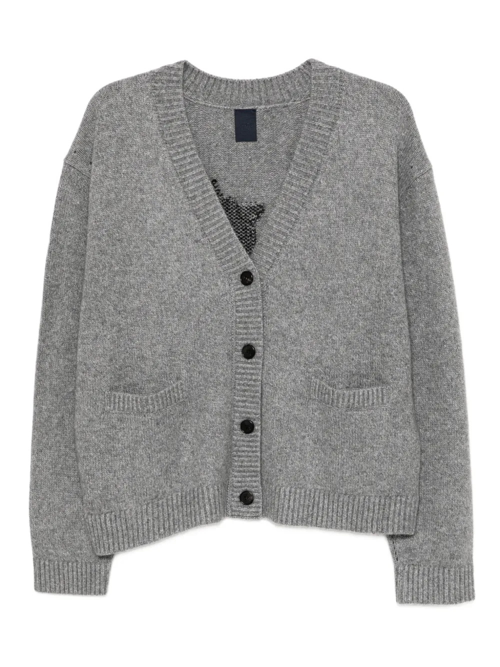 Juun.J Cardigan con intarsi - Grigio