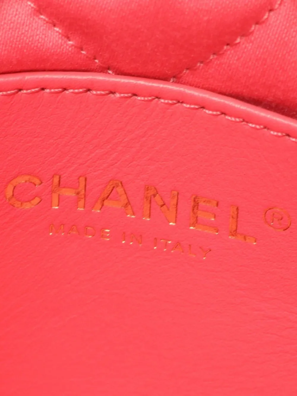 Pre-owned Chanel 2021-2025 Mini Shiny Calfskin 22 Handbag Satchel In Pink
