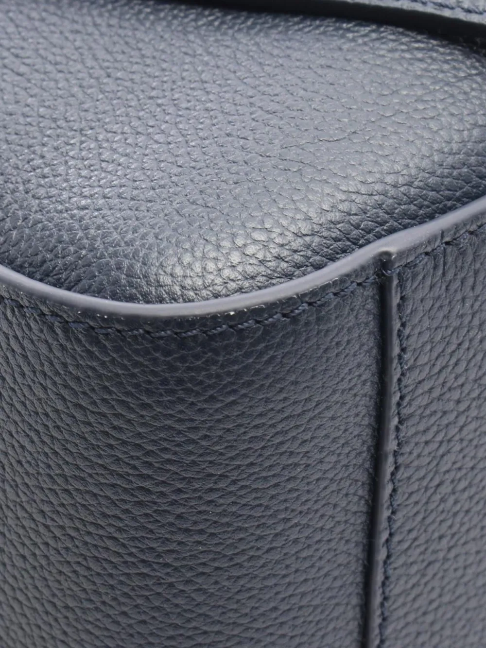 Pre-owned Loewe 2000-2025 Soft Grained Calfskin Compact Hammock Bag Satchel In Blue